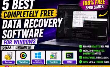 5 Best Completely Free Data Recovery Software for Windows (2026, Unlimited)