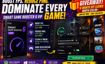 Smart Game Booster 6 VIP Giveaway: Get 6 Months Free & Fix Lag for Good