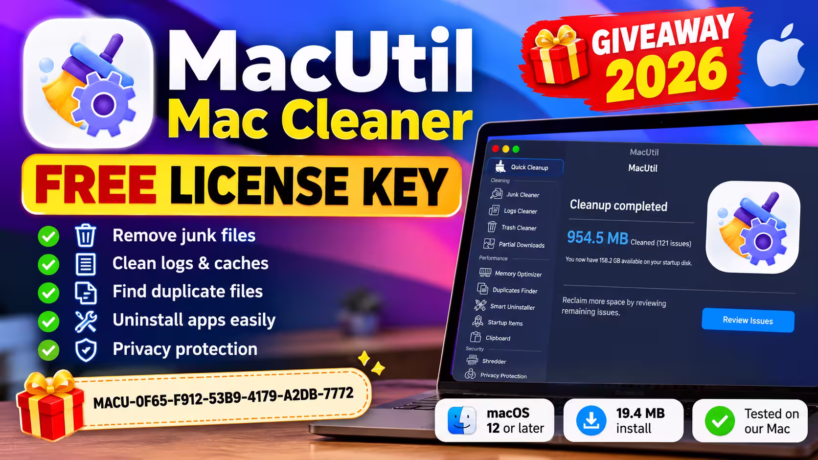 Free MacUtil License Key: Get the Paid Mac Cleaner at No Cost Free MacUtil License Key: Get the Paid Mac Cleaner at No Cost