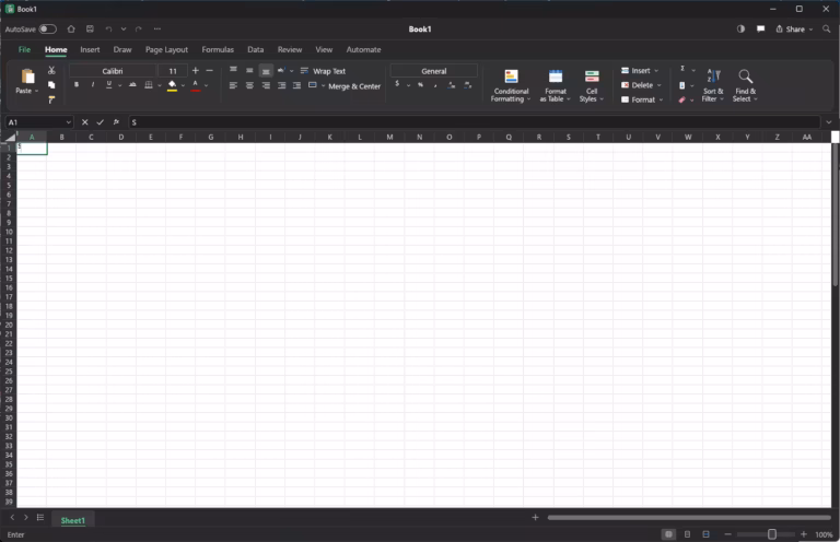 GridCraft spreadsheet with an Excel-style ribbon on Windows