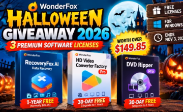 RecoveryFox Halloween Giveaway 2026: Free RecoveryFox AI License + 2 WonderFox Tools (Worth $149.85) RecoveryFox Halloween Giveaway 2026: Free RecoveryFox AI License + 2 WonderFox Tools (Worth $149.85)