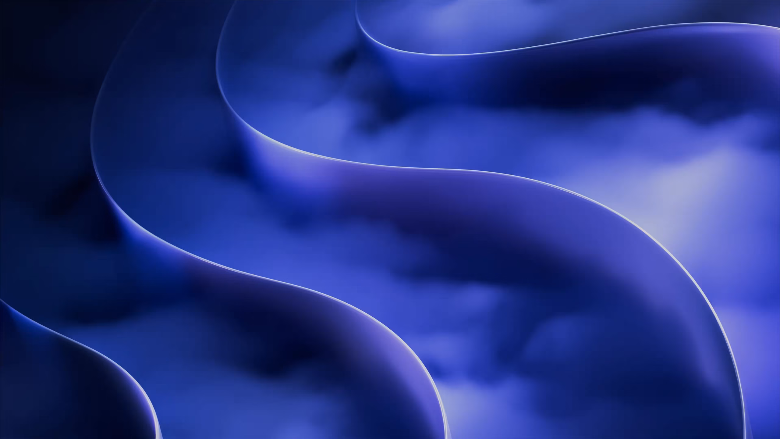 Power Gaming RTX Spark wallpaper with dark indigo flowing ribbons