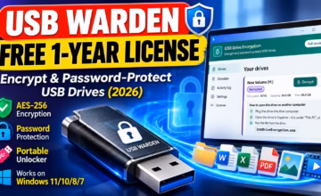 USB Warden Free License Key (1 Year) – Encrypt & Password-Protect USB Drives